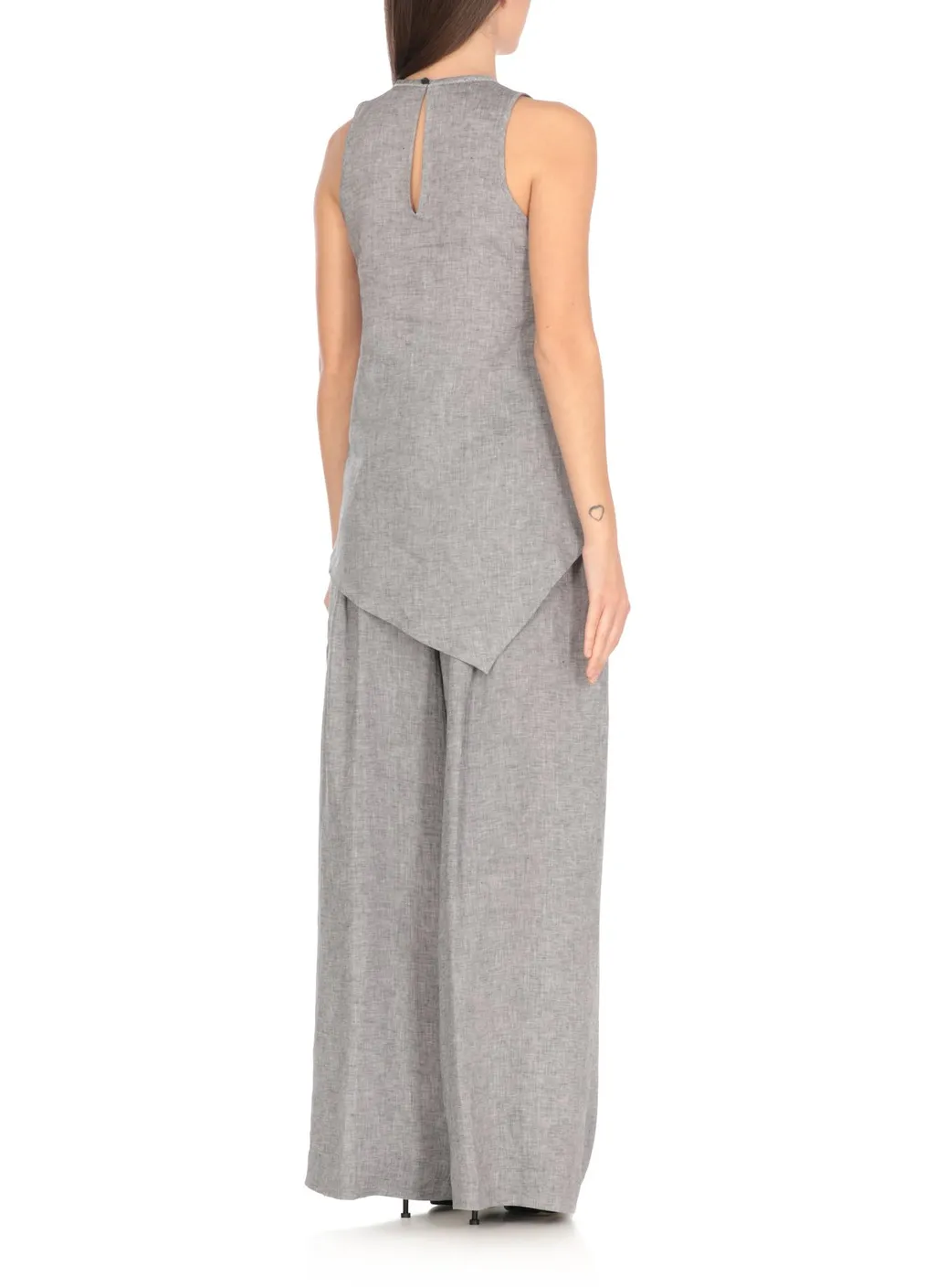 Peserico Asymmetric Sleeveless Top