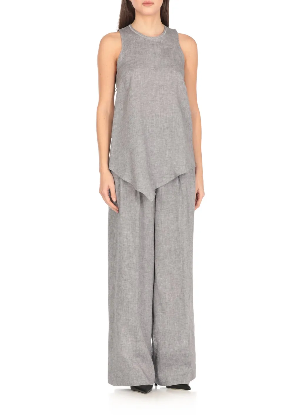 Peserico Asymmetric Sleeveless Top