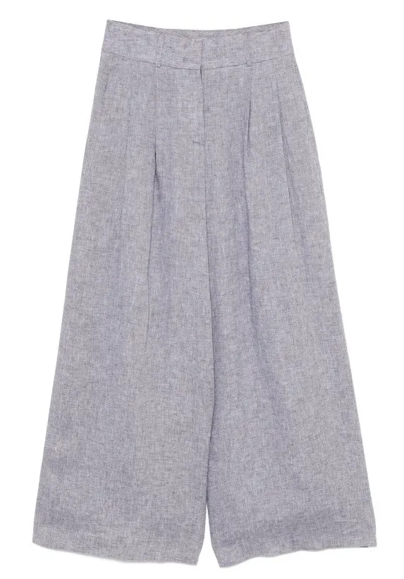 Peserico Wide Leg Pleated Pants