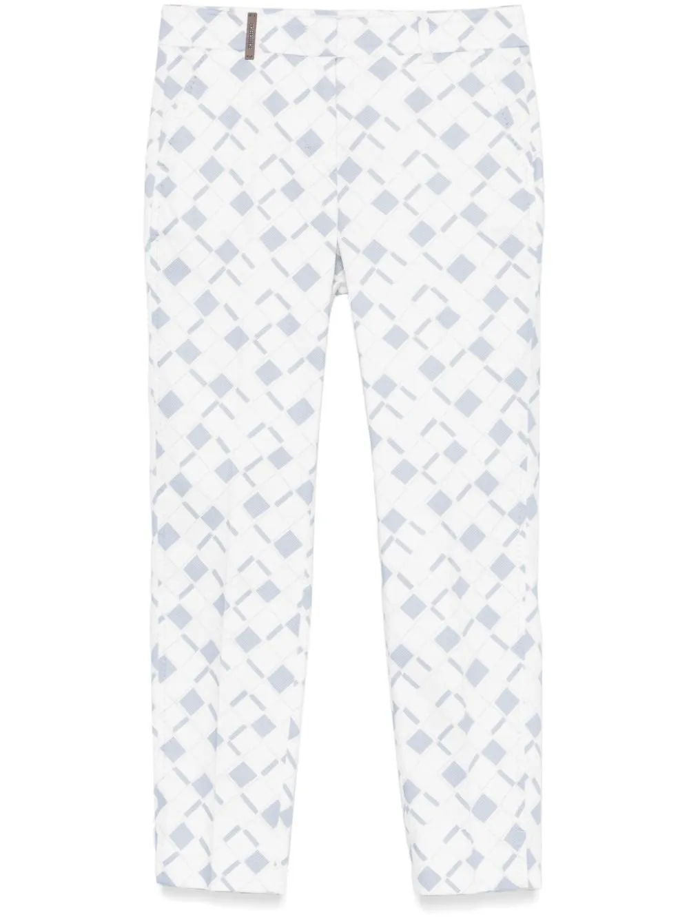 Peserico Patterned Cropped Pants