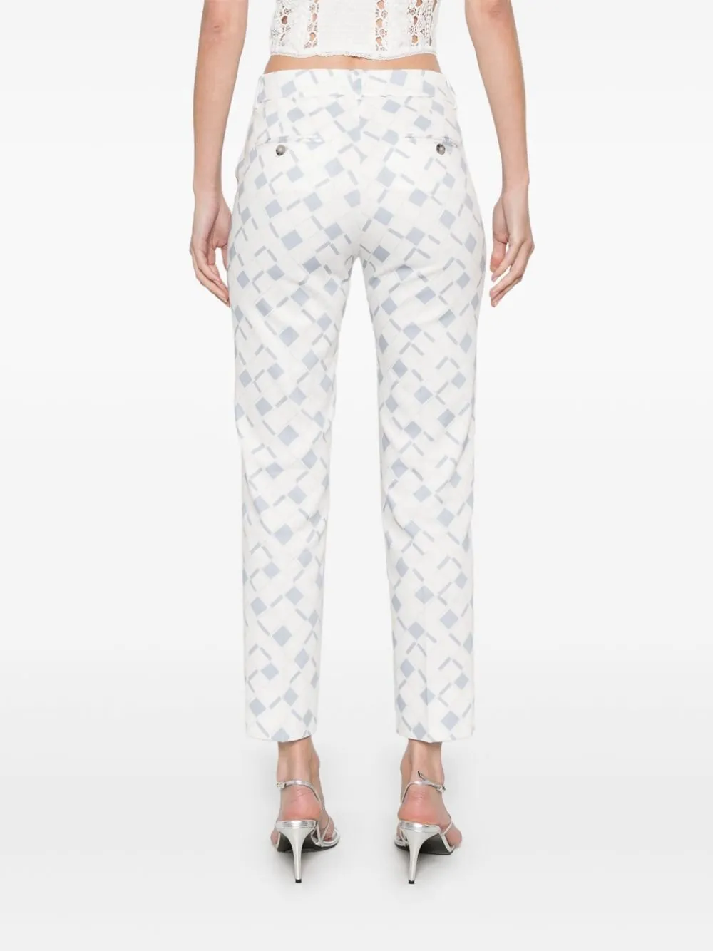 Peserico Patterned Cropped Pants