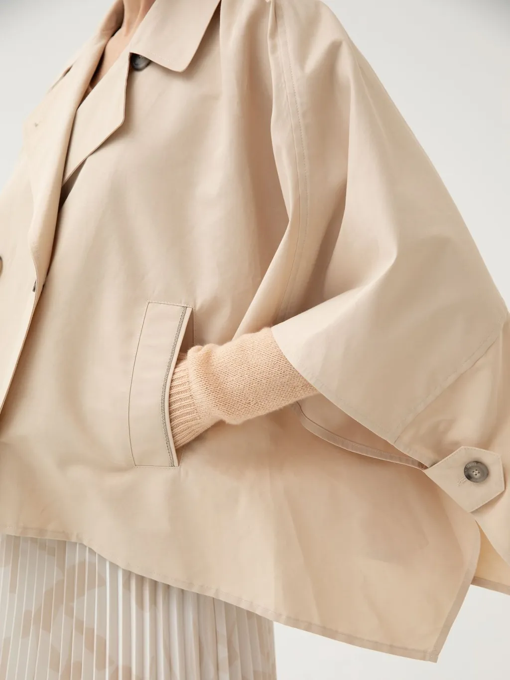 Peserico Double Breasted Lightweight Trench