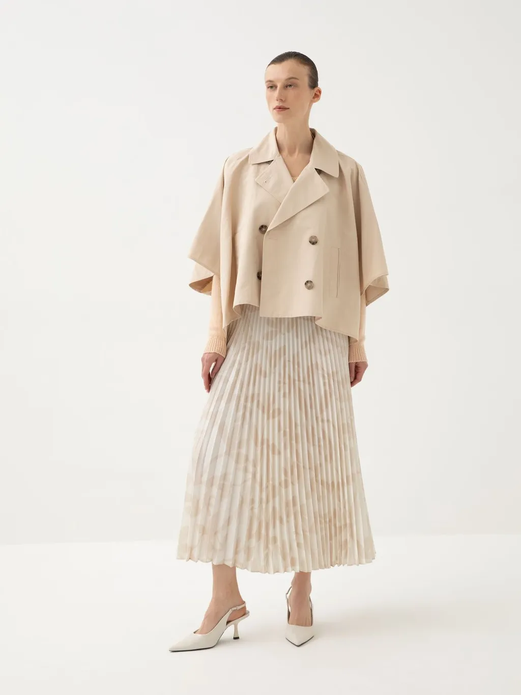 Peserico Double Breasted Lightweight Trench