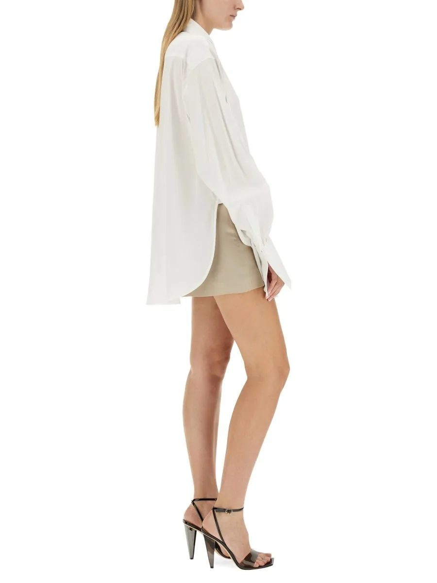 Peter Do Adjustable Drawstring Blouse