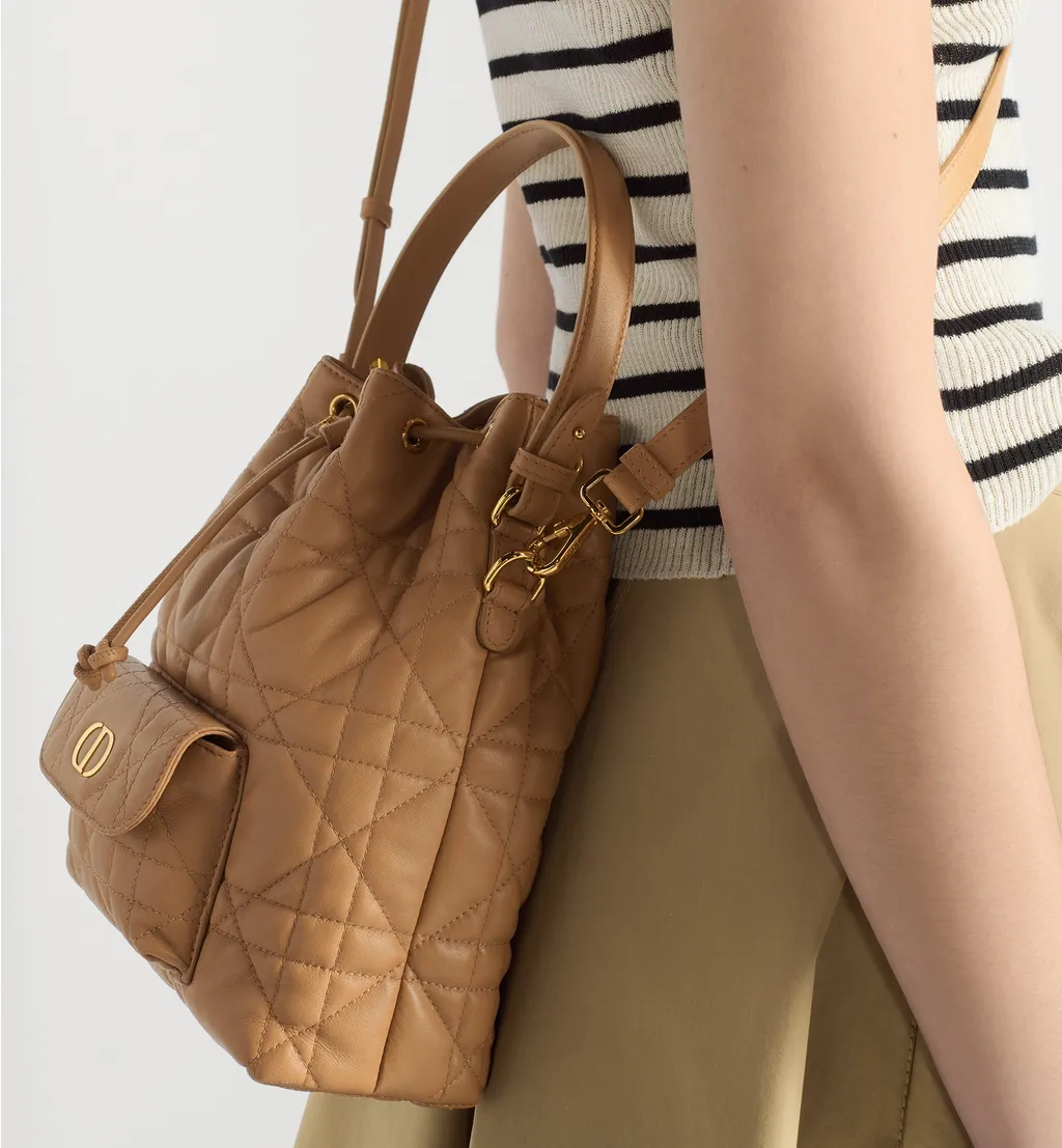 Small Dior Caro Bucket Bag