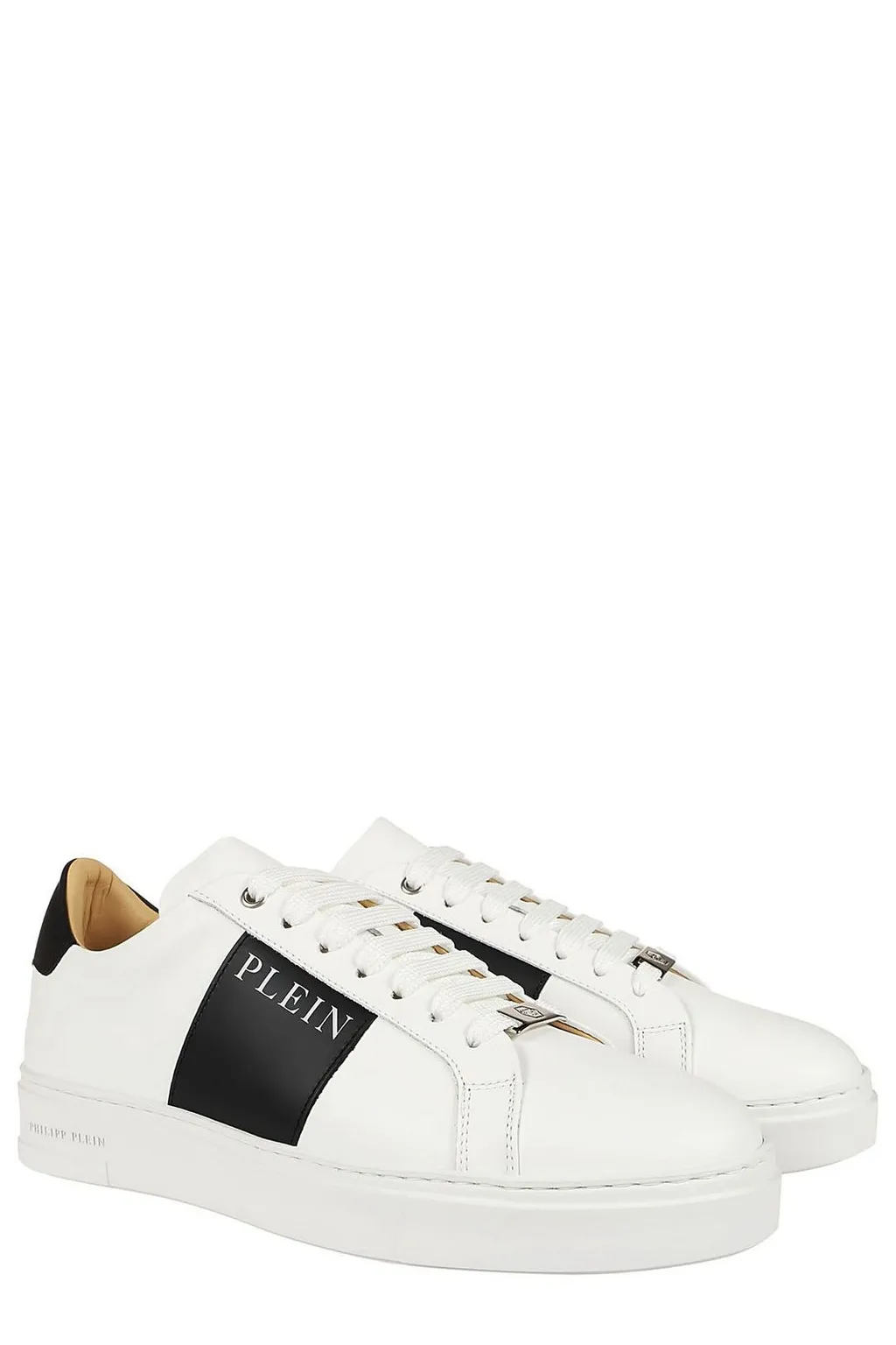 Philipp Plein Logo-Printed Lace-Up Sneakers