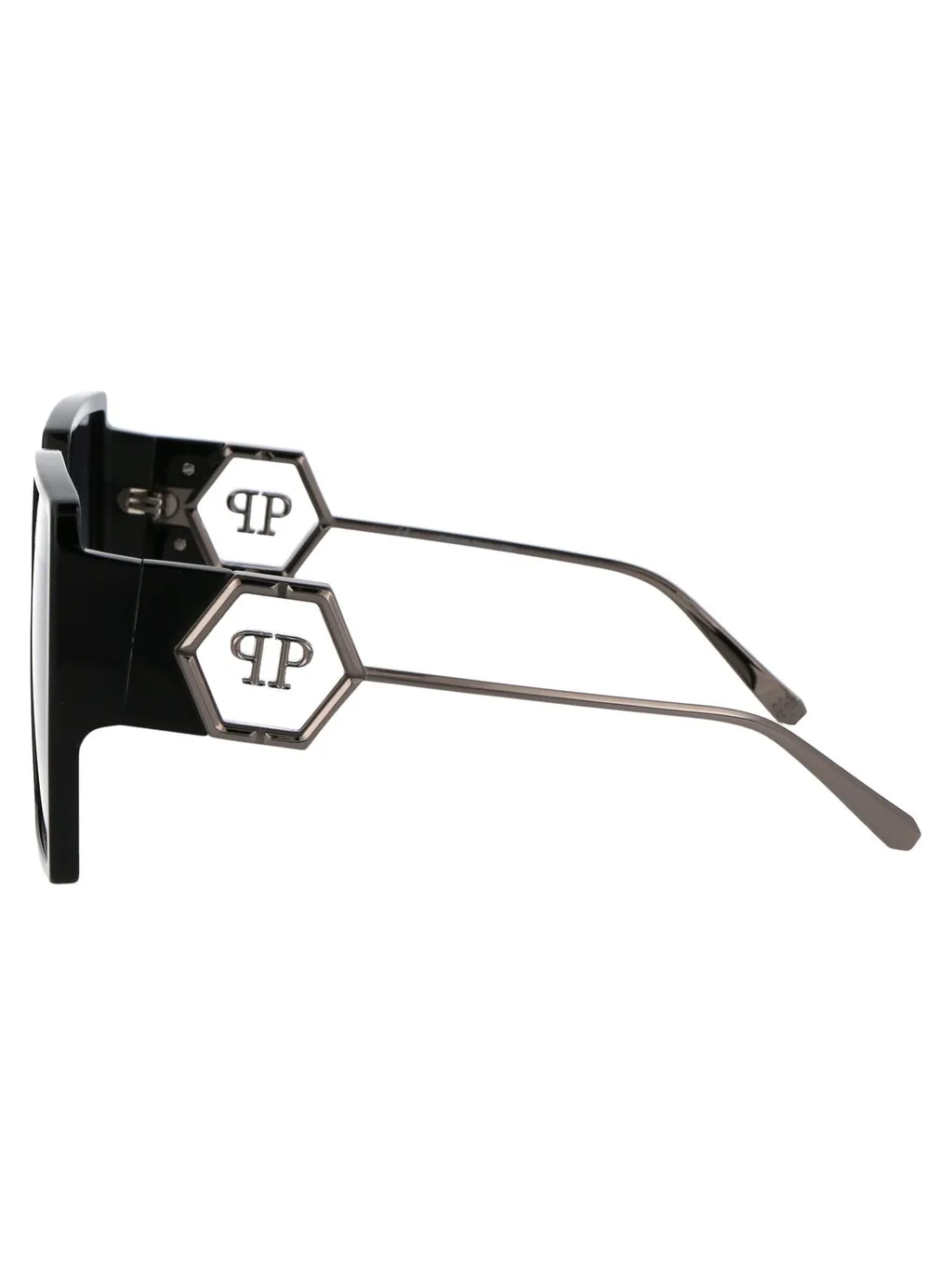 Philipp Plein Logo-Plaque Square-Frame Sunglasses