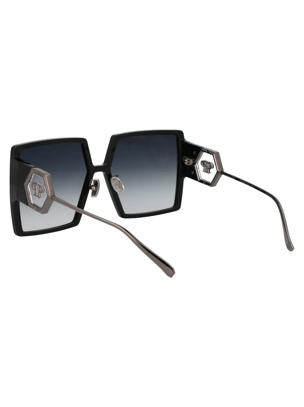 Philipp Plein Logo-Plaque Square-Frame Sunglasses