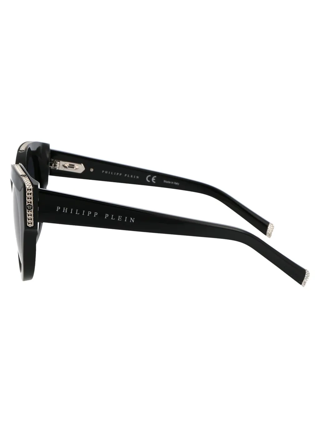 Philipp Plein Logo Engraved Cat-Eye Frame Sunglasses