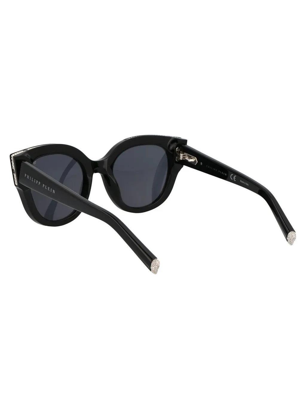 Philipp Plein Logo Engraved Cat-Eye Frame Sunglasses