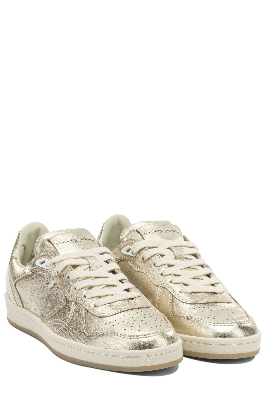 Philippe Model Logo Patch Lace-Up Sneakers