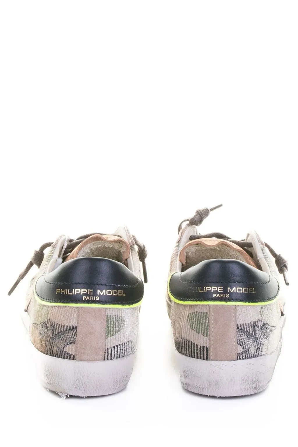 Philippe Model Prsx Logo Patch Lace-Up Sneakers