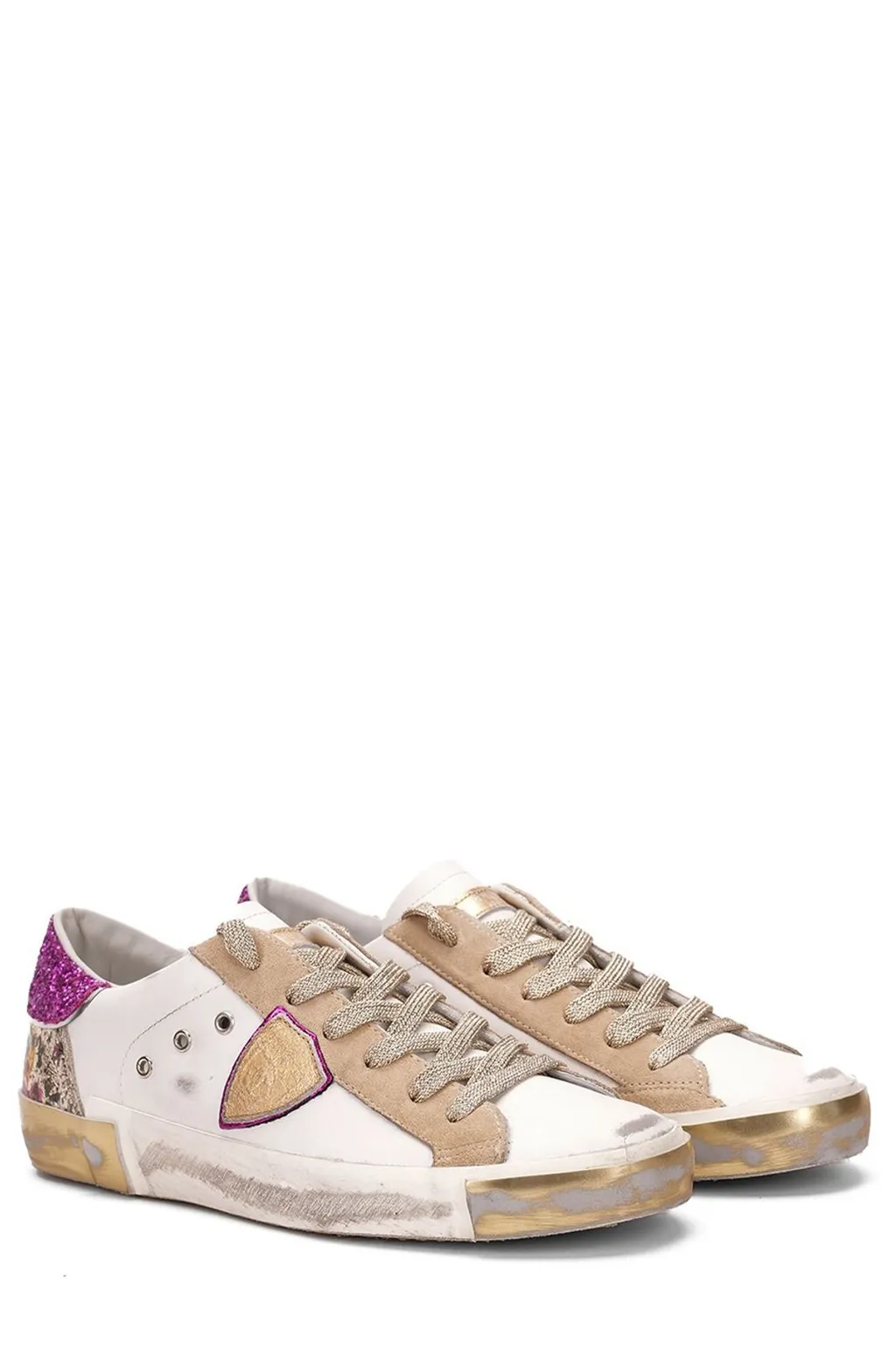 Philippe Model Eyelet Detailed Lace-Up Sneakers