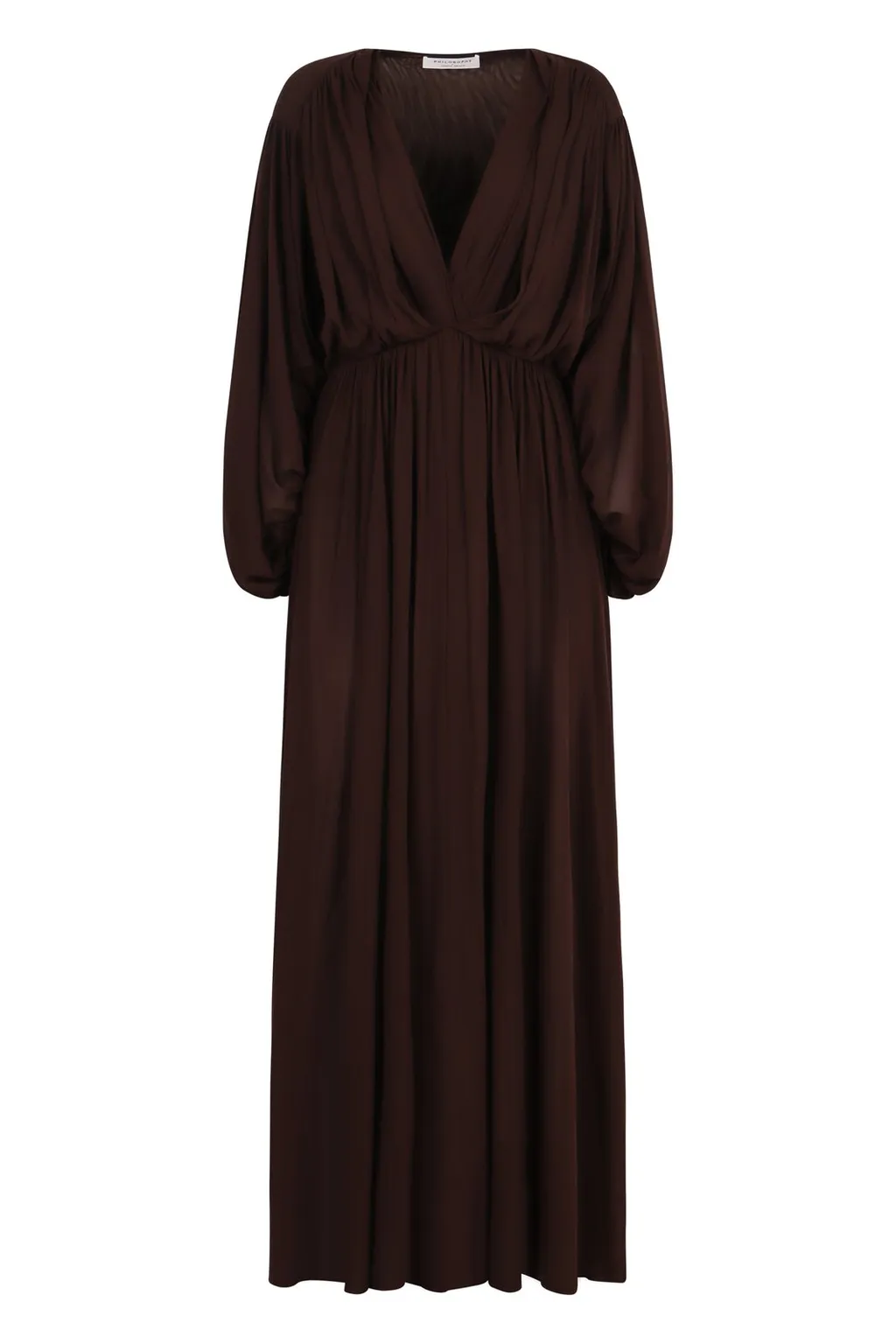 Philosophy Di Lorenzo Serafini Long V-Neck Dress