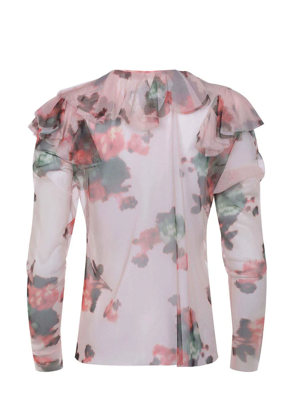 Philosophy Di Lorenzo Serafini Tulle Flower Printed Blouse