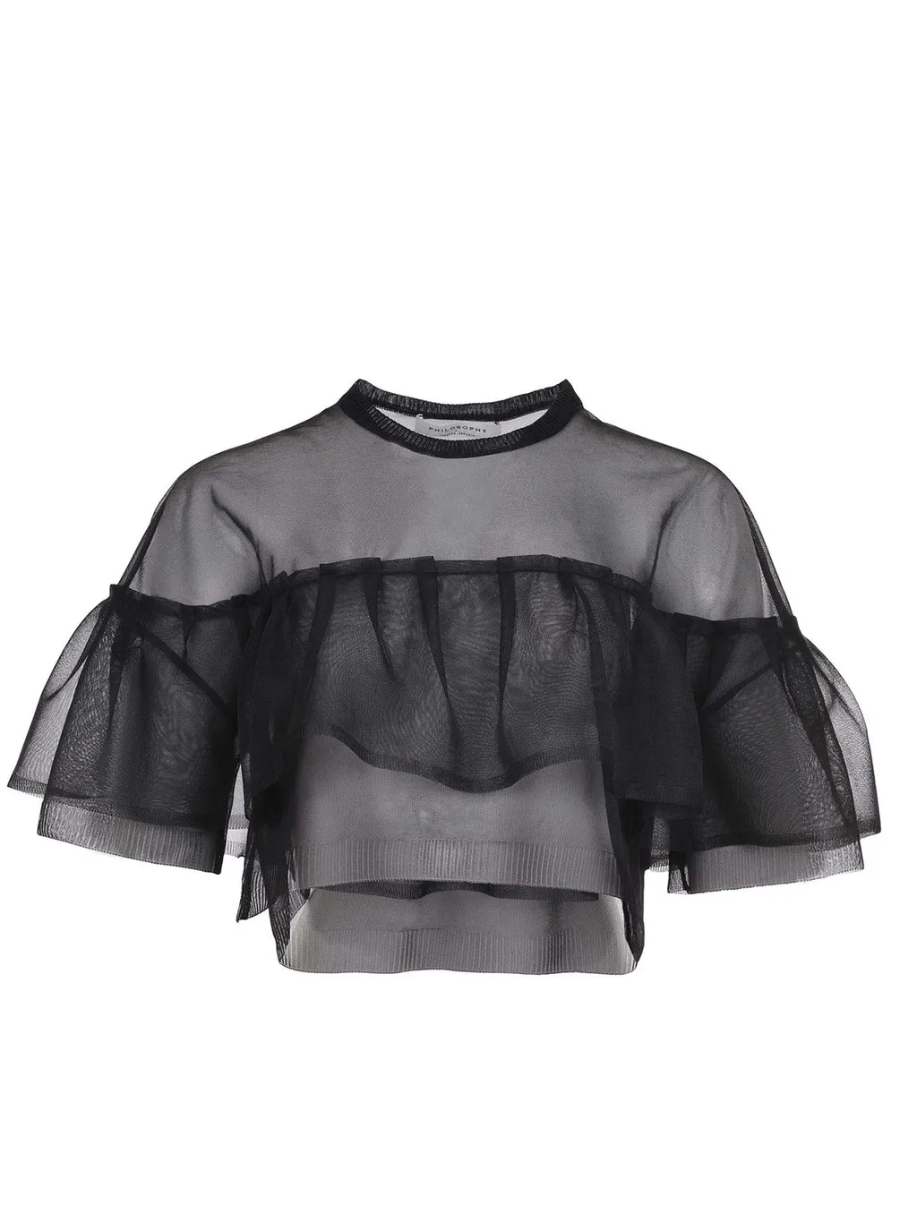 Philosophy Di Lorenzo Serafini CrÊPe Crop Top
