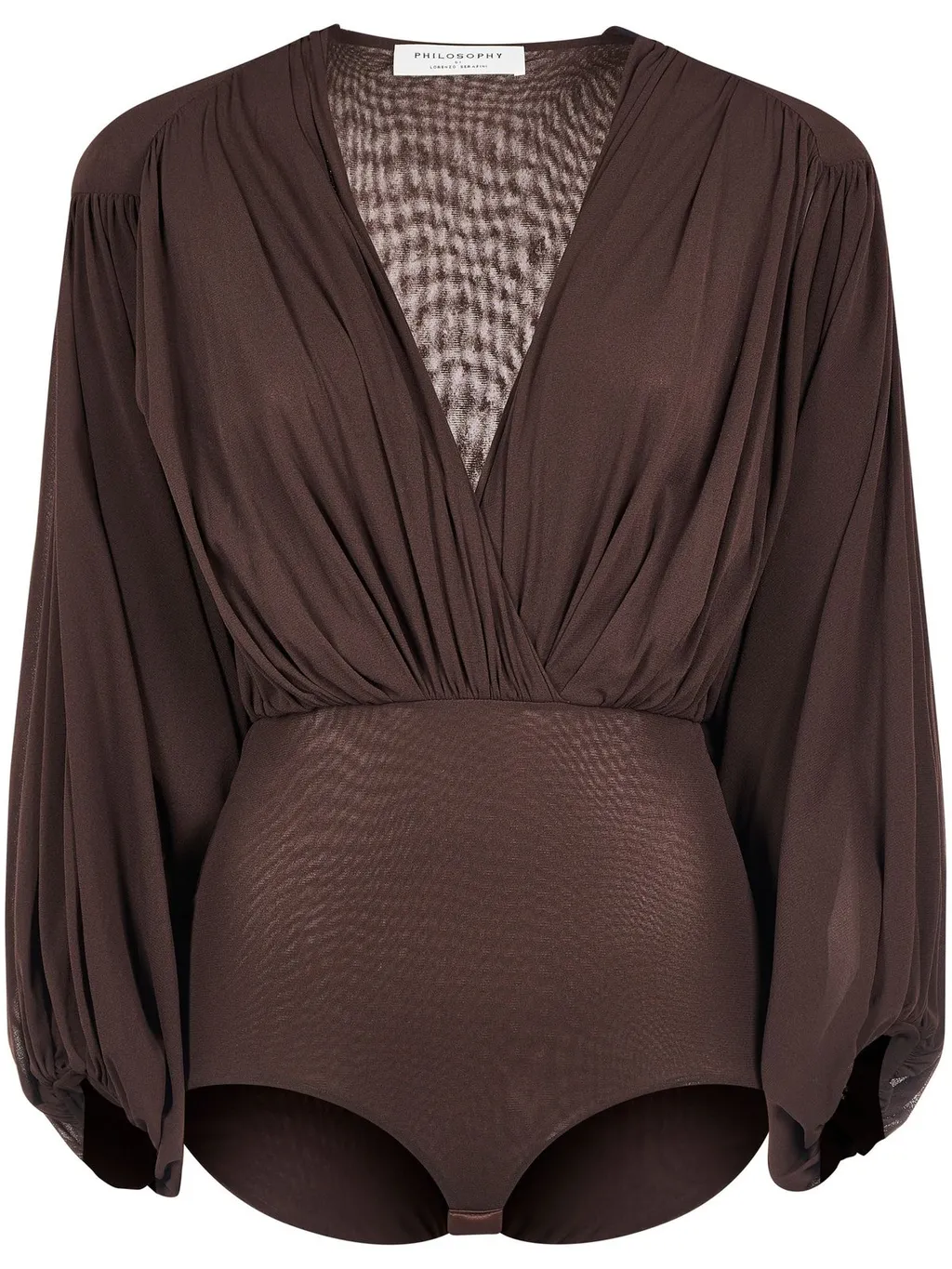 Philosophy Di Lorenzo Serafini Stretch Tulle Bodysuit