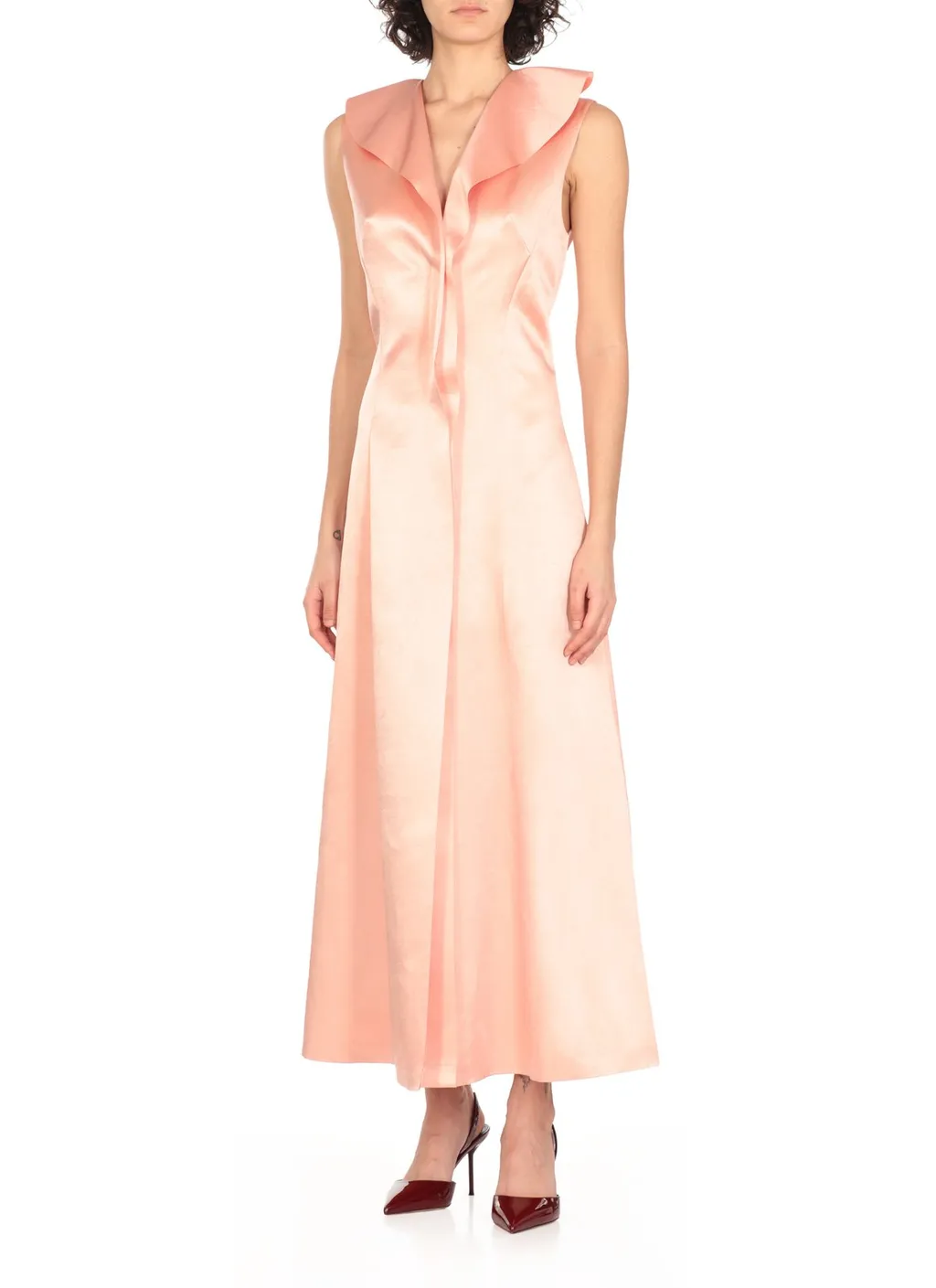 Philosophy Di Lorenzo Serafini Sleeveless Midi Satin Dress