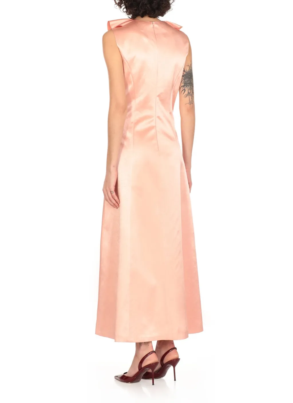 Philosophy Di Lorenzo Serafini Sleeveless Midi Satin Dress