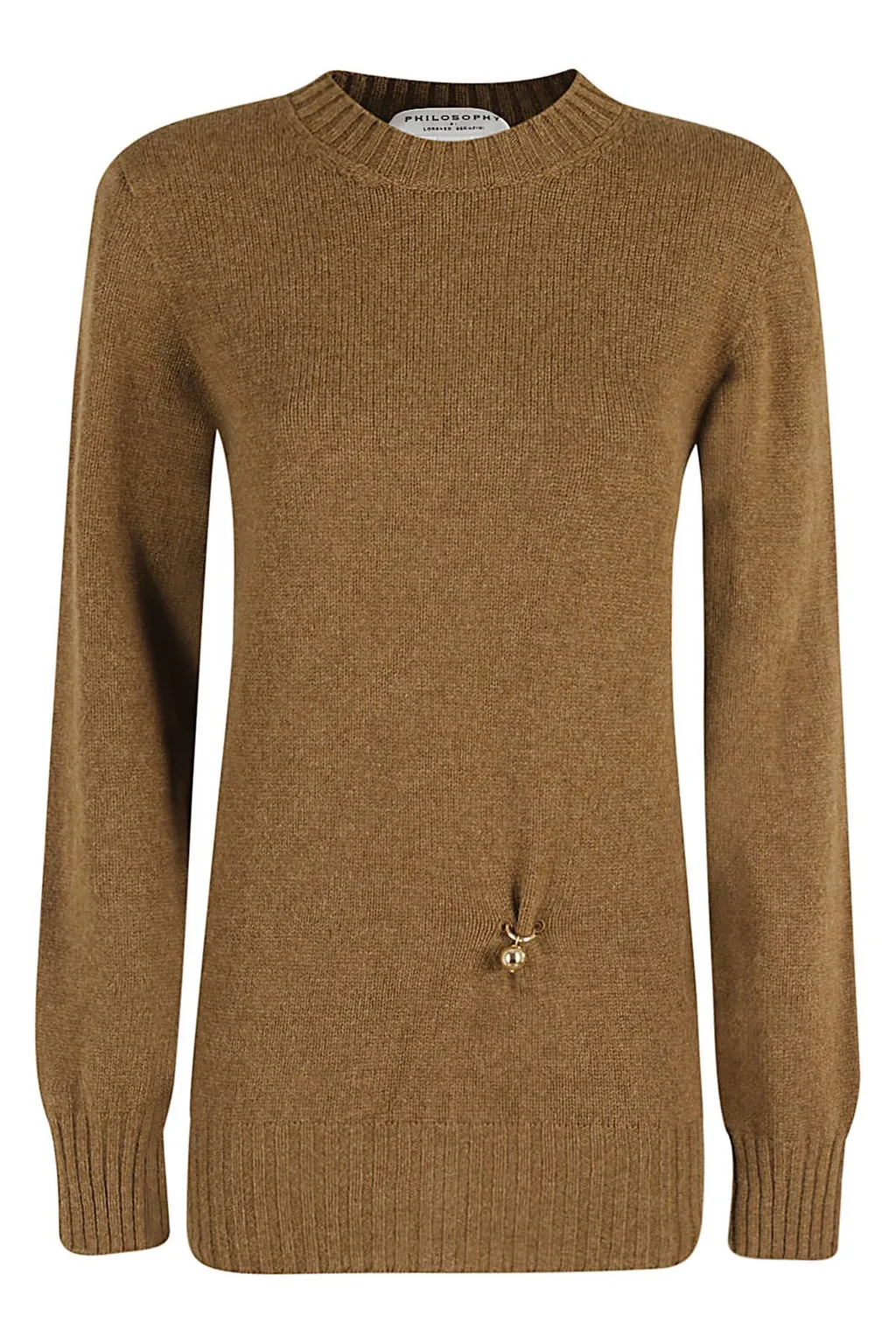 Philosophy Di Lorenzo Serafini Ring-Embellished Knitted Jumper
