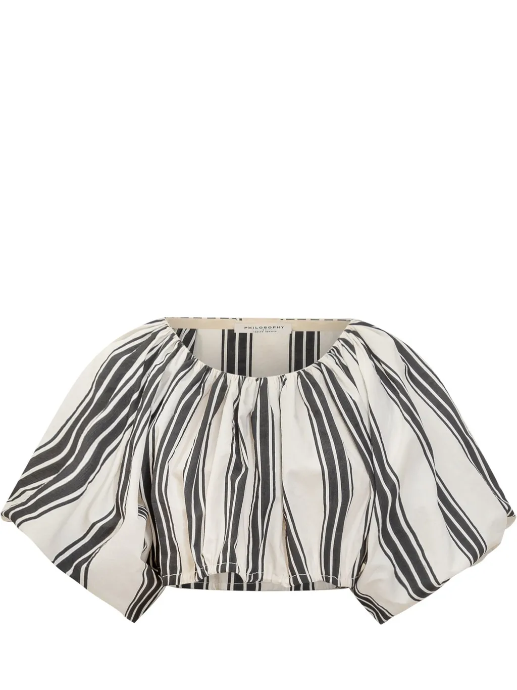Philosophy Di Lorenzo Serafini Striped Cropped Top