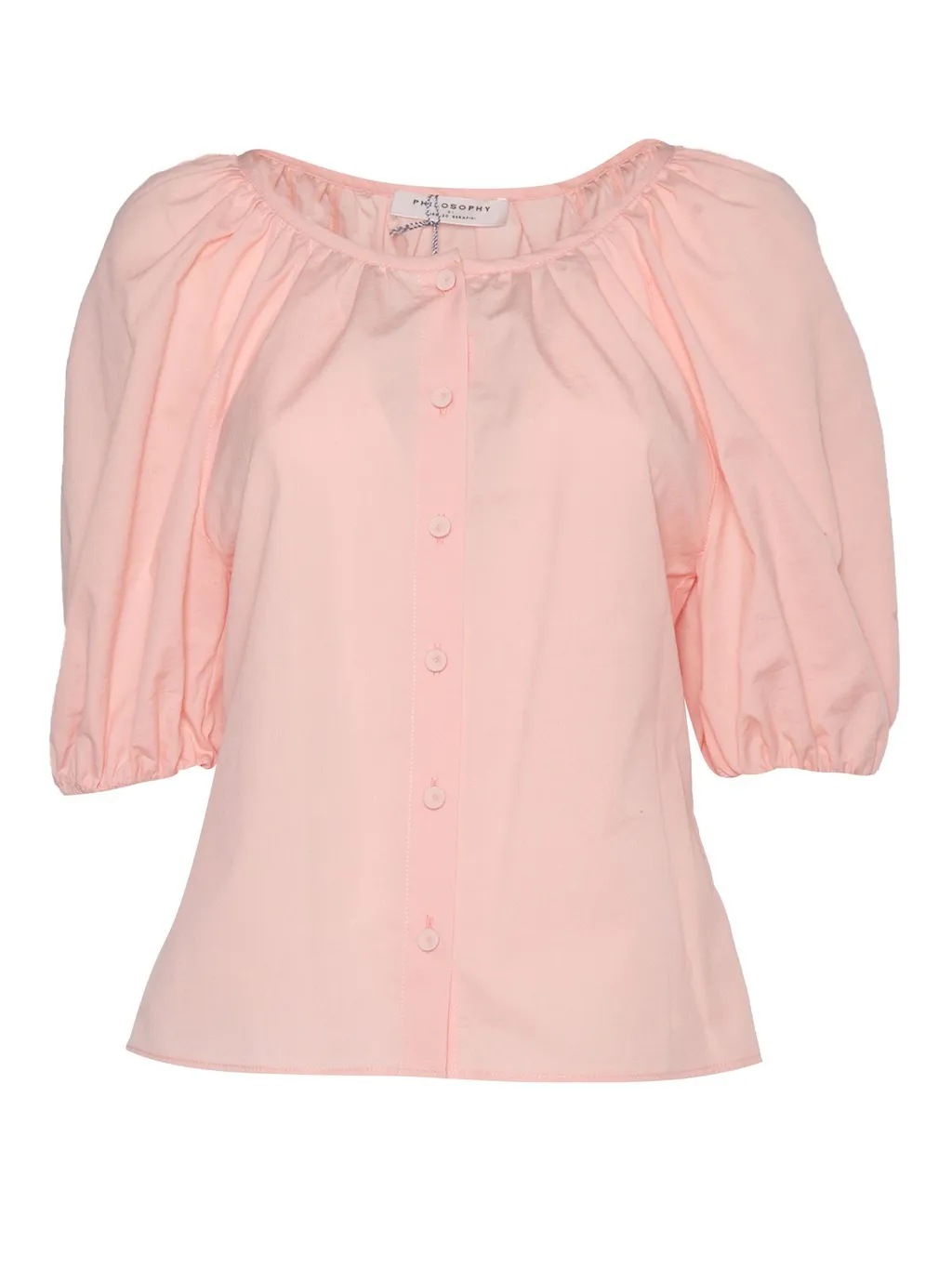 Philosophy Di Lorenzo Serafini Buttoned Puffed Sleeve Shirt