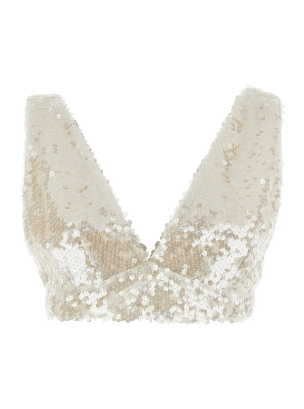 Philosophy Di Lorenzo Serafini Sequined Cropped Top