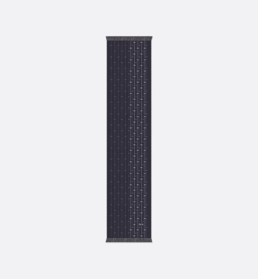 Cd Icon Striped Scarf