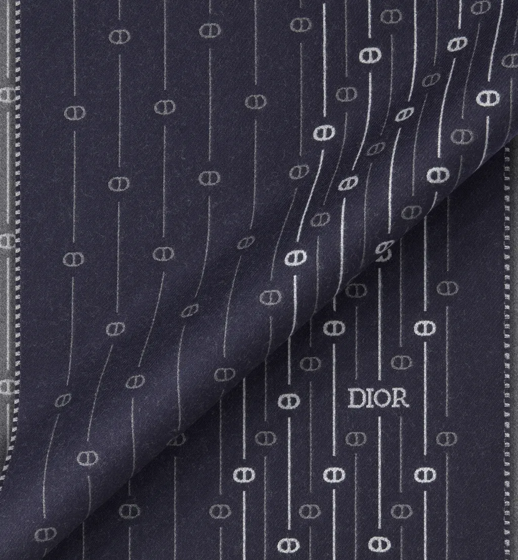 Cd Icon Striped Scarf