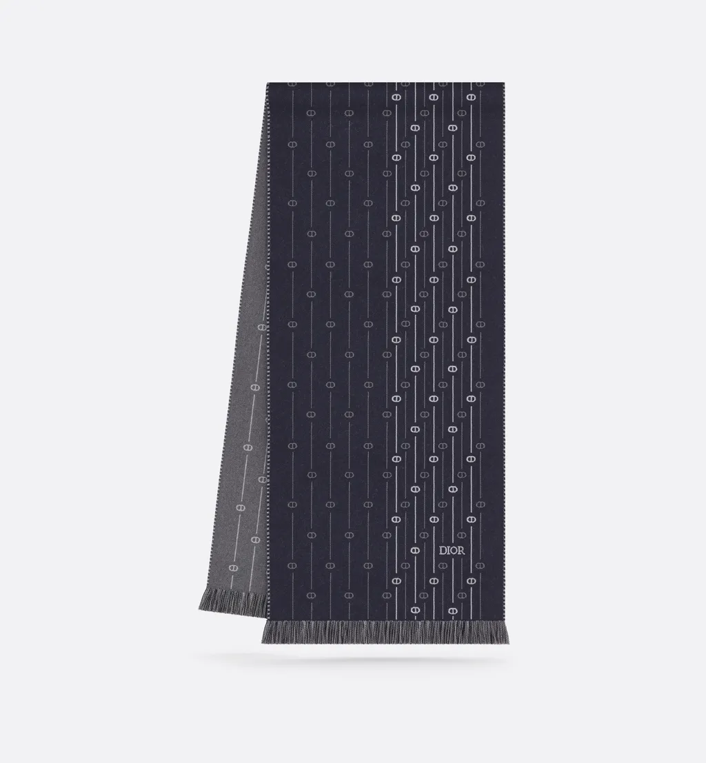 Cd Icon Striped Scarf