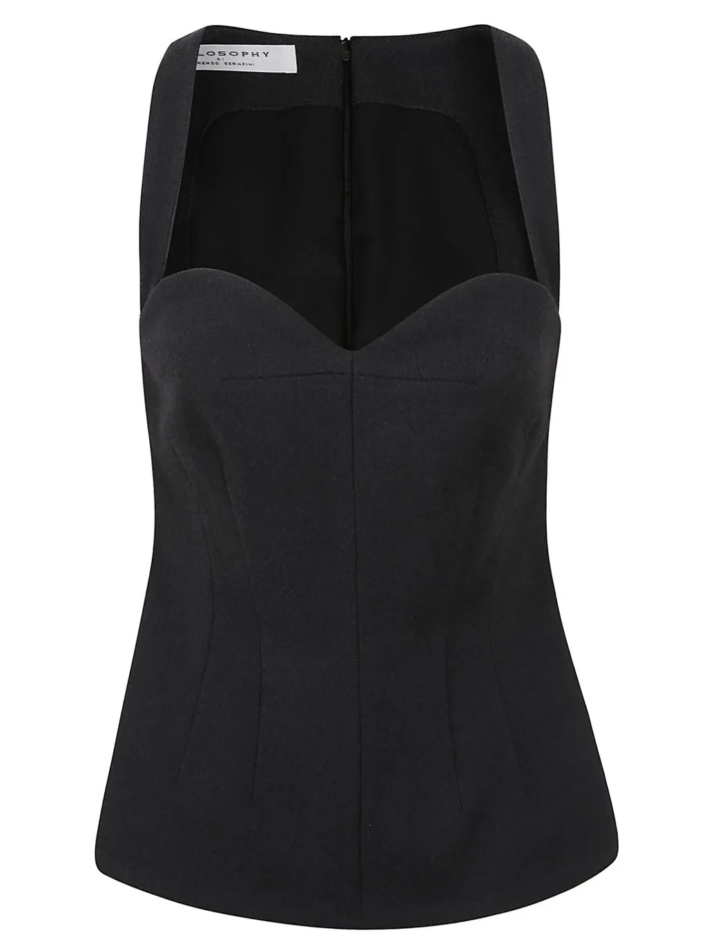 Philosophy Di Lorenzo Serafini Sleeveless Flared Hem Top