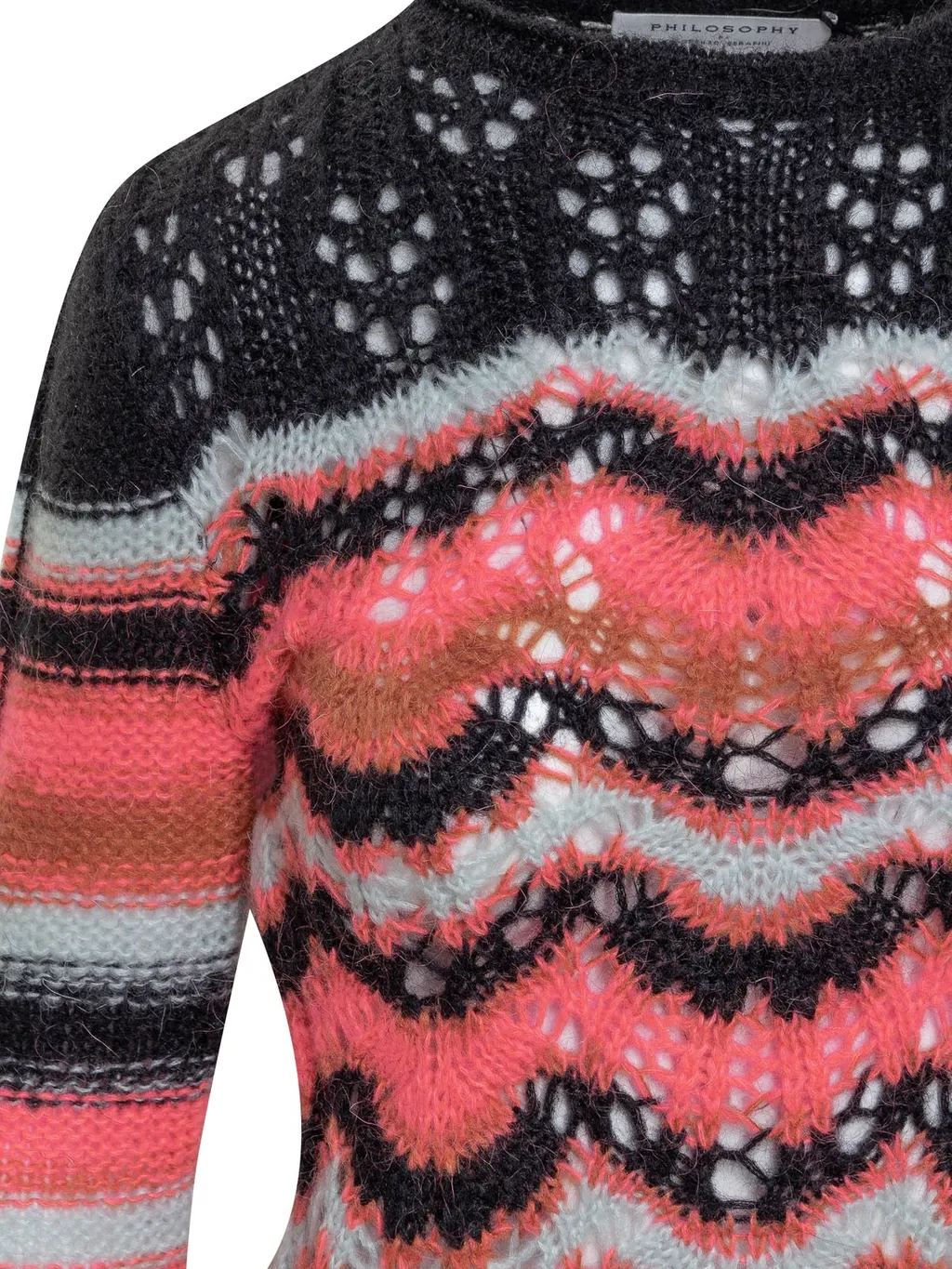 Philosophy Di Lorenzo Serafini Intarsia-Knitted Crewneck Jumper