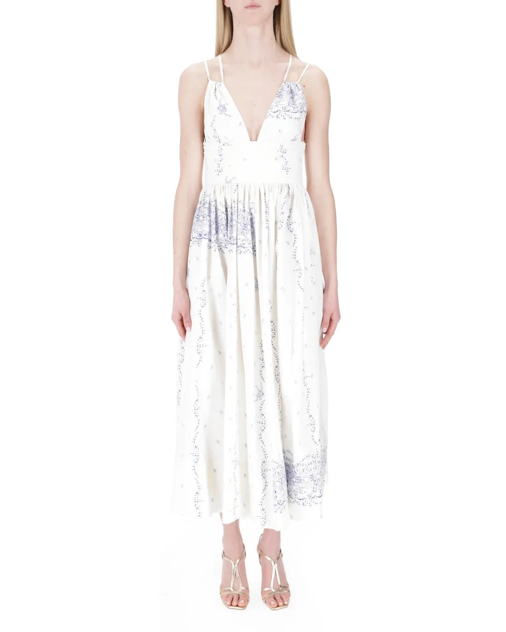 Philosophy Di Lorenzo Serafini Printed Poplin Dress