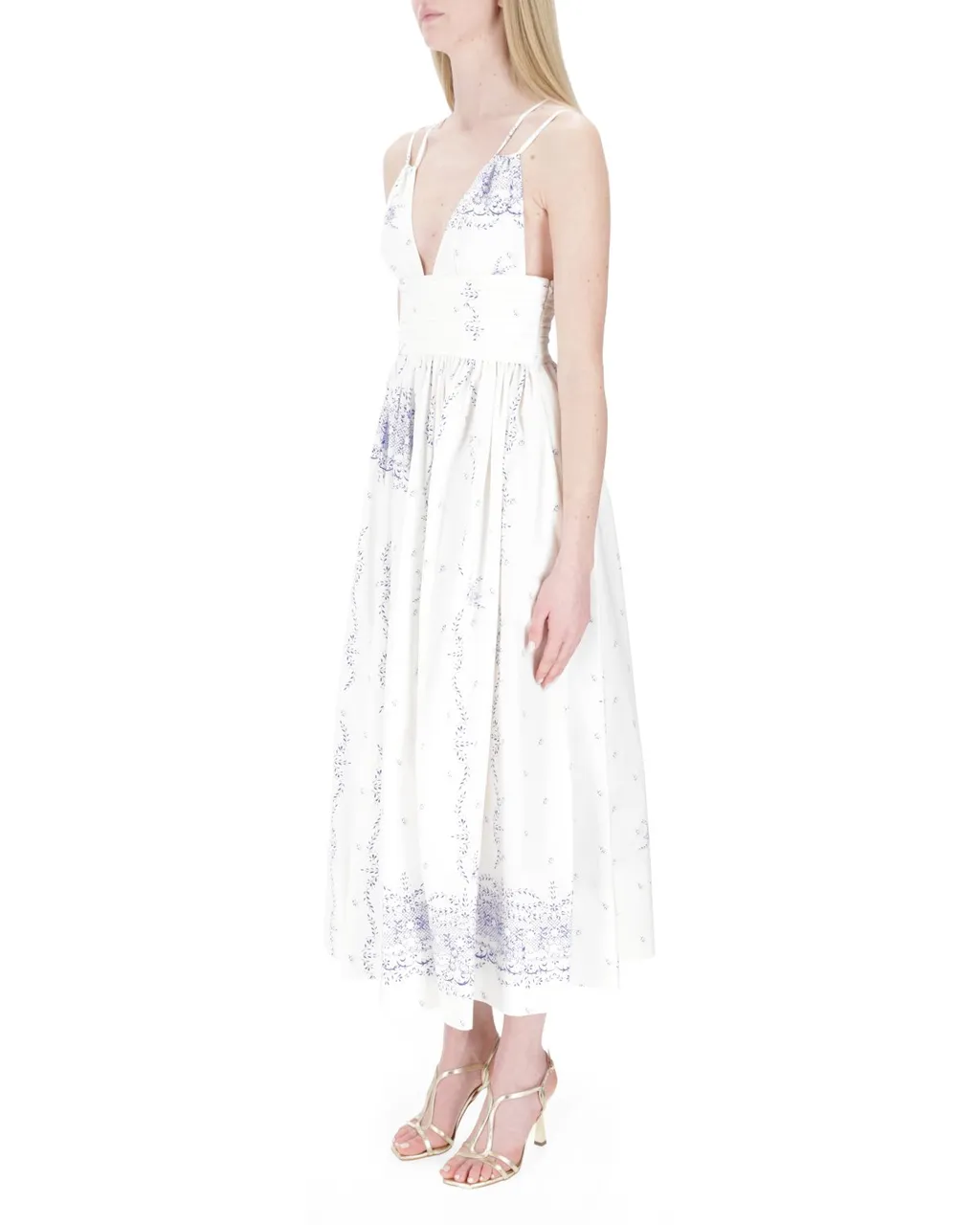 Philosophy Di Lorenzo Serafini Printed Poplin Dress