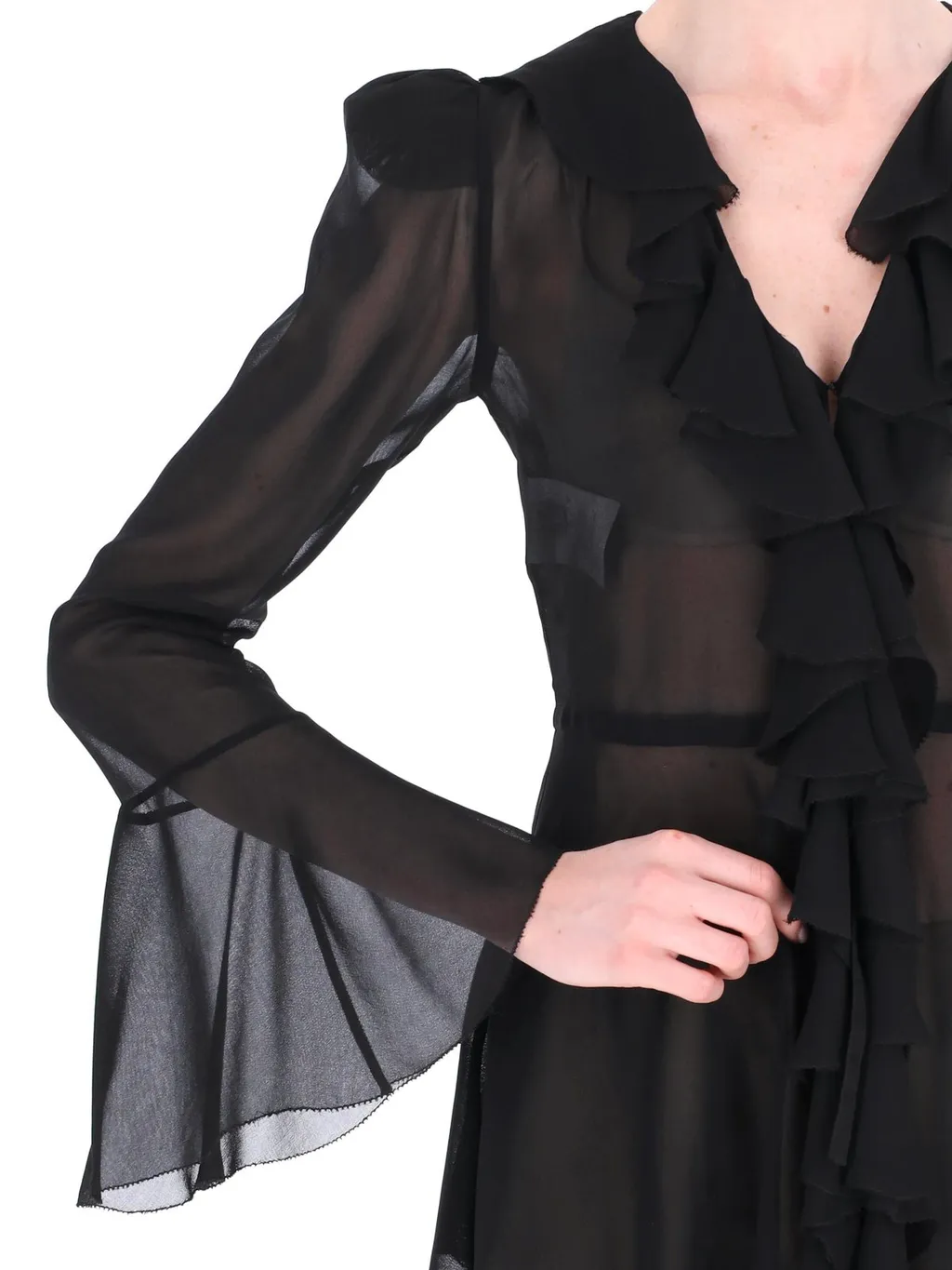 Philosophy Di Lorenzo Serafini Ruffled Georgette Shirt