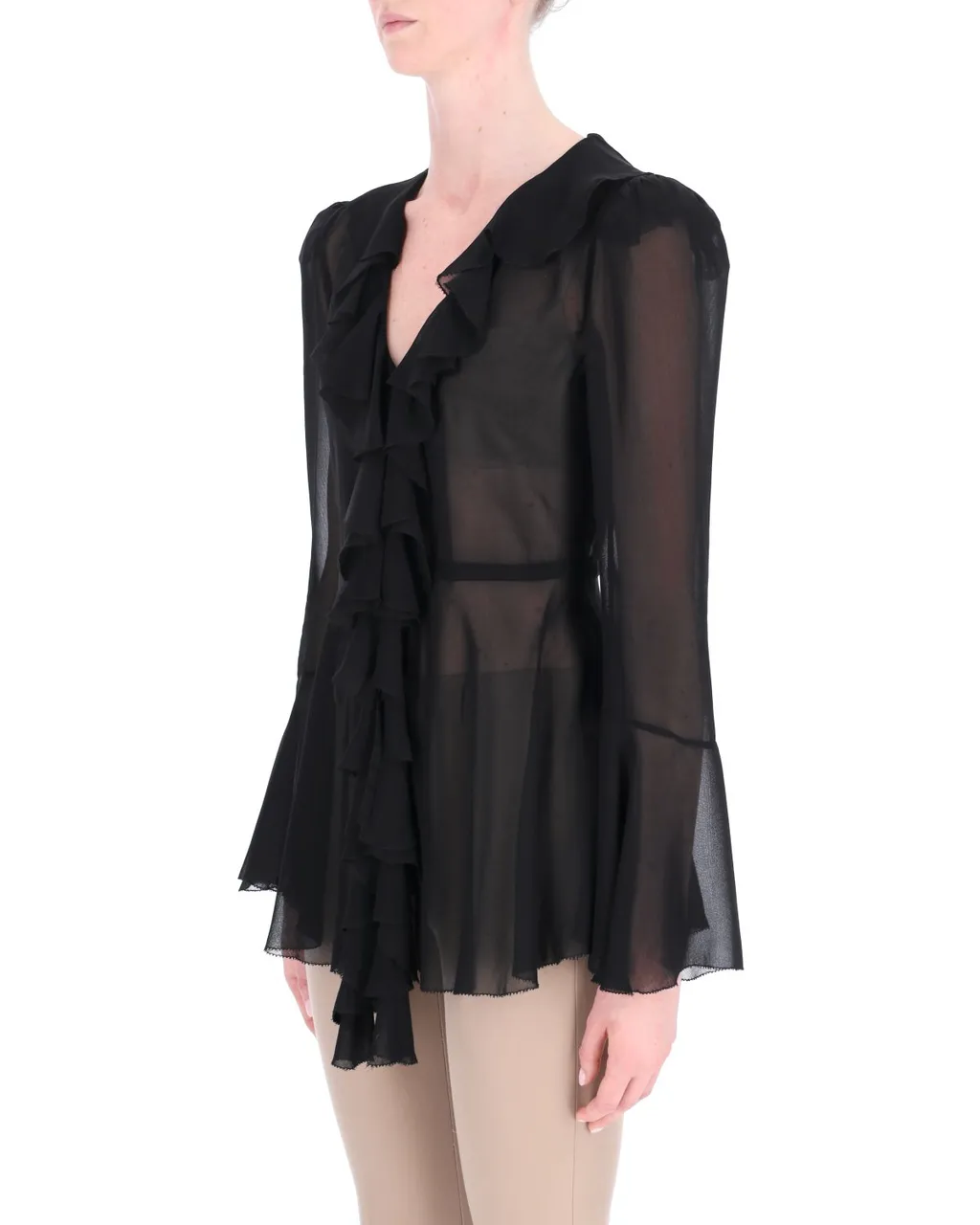 Philosophy Di Lorenzo Serafini Ruffled Georgette Shirt