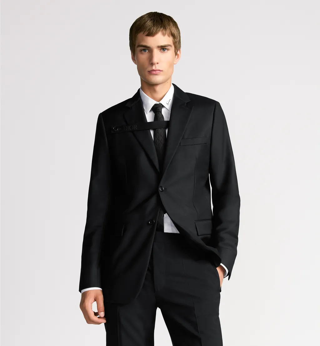 Jacket With Buttoned Strap