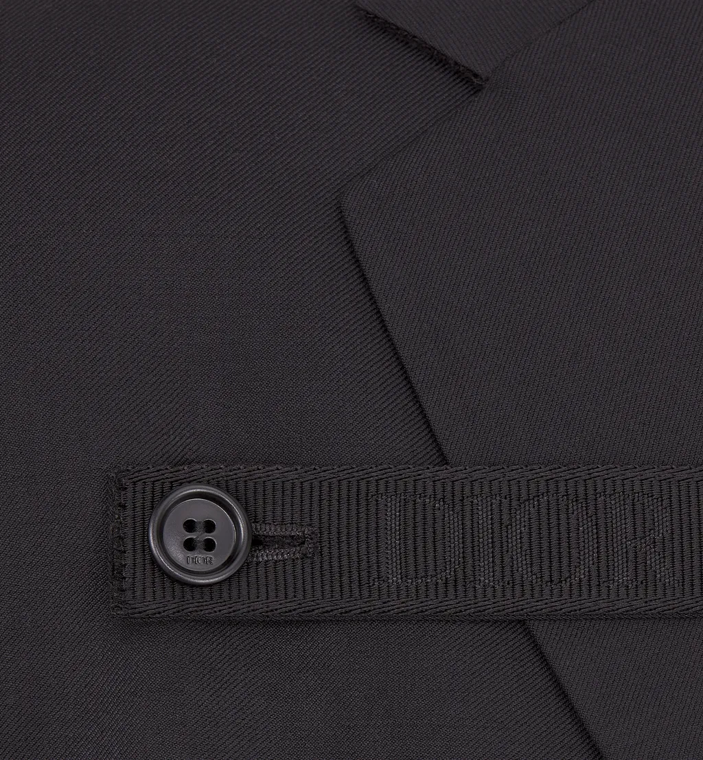 Jacket With Buttoned Strap