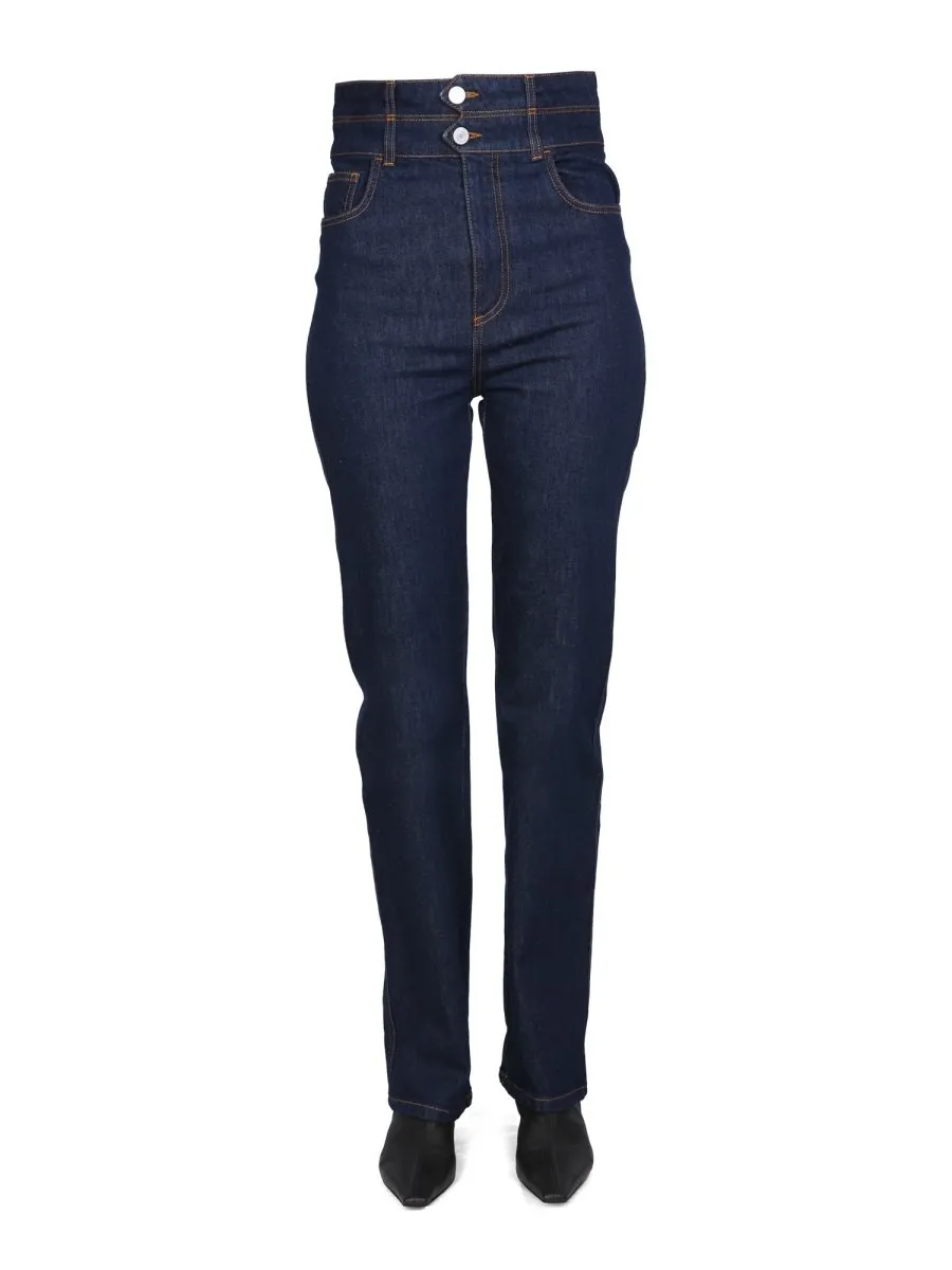 Philosophy Di Lorenzo Serafini Logo Jacquard Jeans