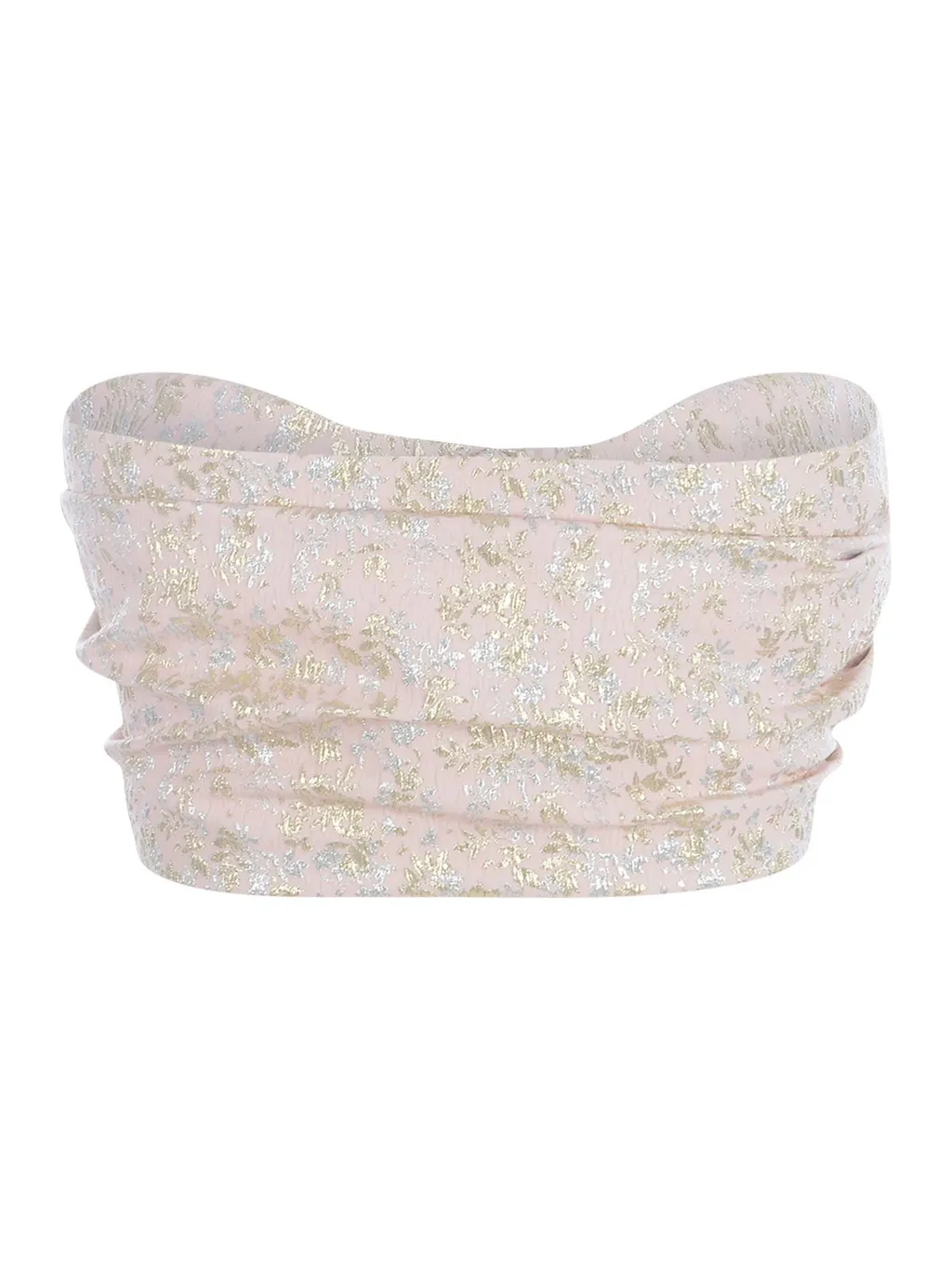 Philosophy Di Lorenzo Serafini Jacquard Buttoned Bandeau Top
