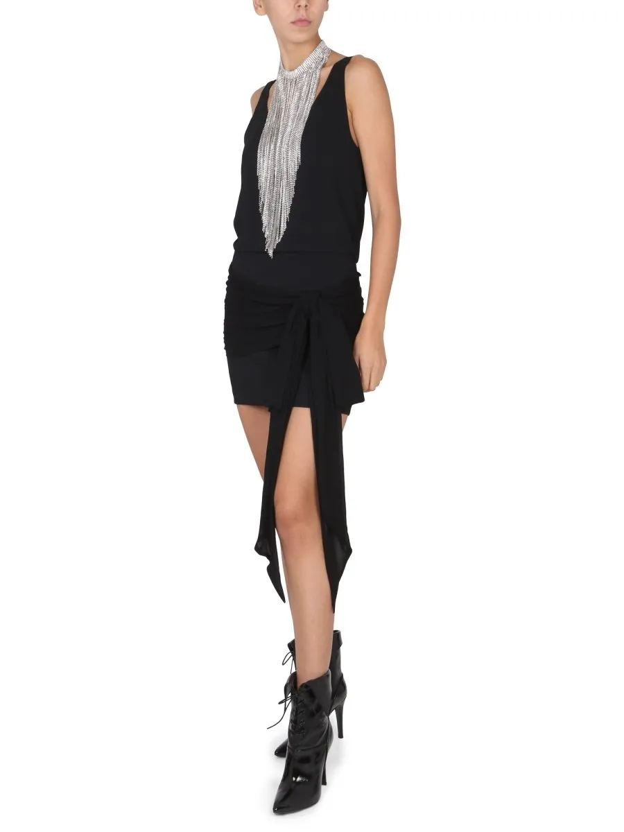 Philosophy Di Lorenzo Serafini Draped Sleeveless Mini Dress