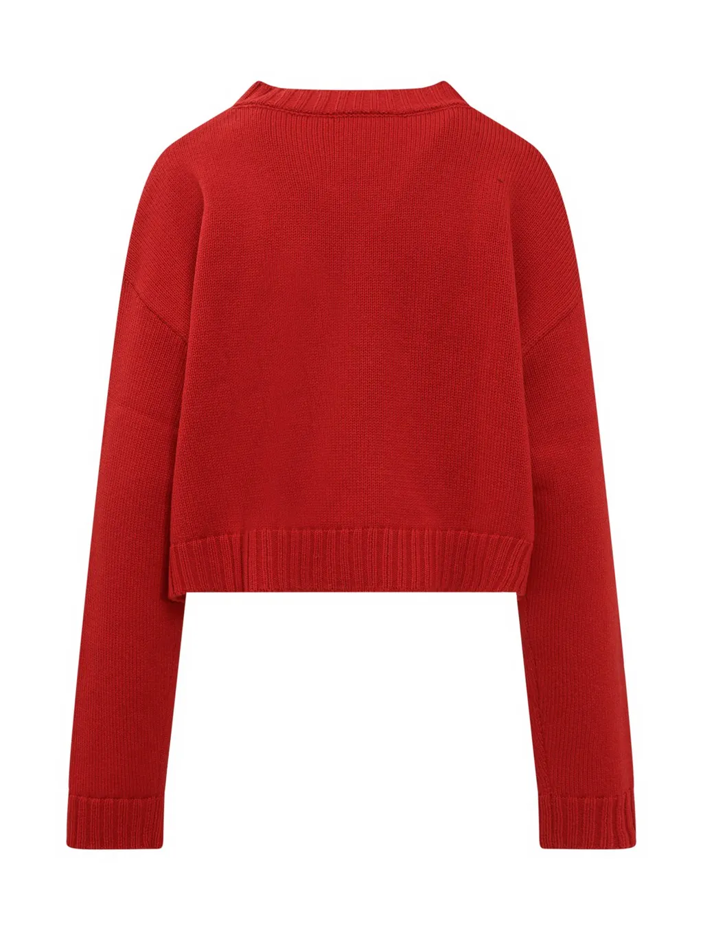 Philosophy Di Lorenzo Serafini Logo Embroidered Cropped Sweater