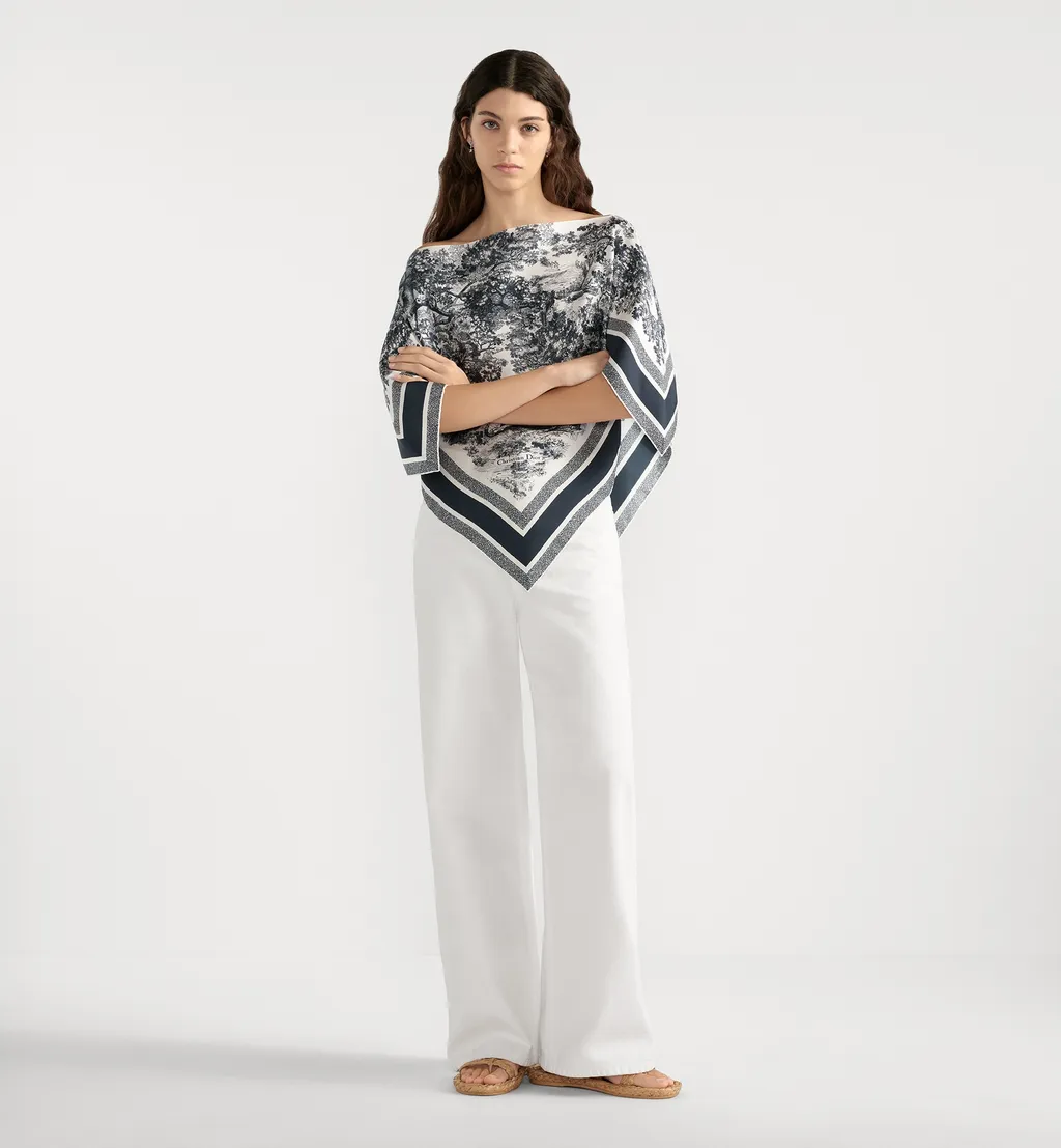 Toile De Jouy Sauvage Dior Silk Top