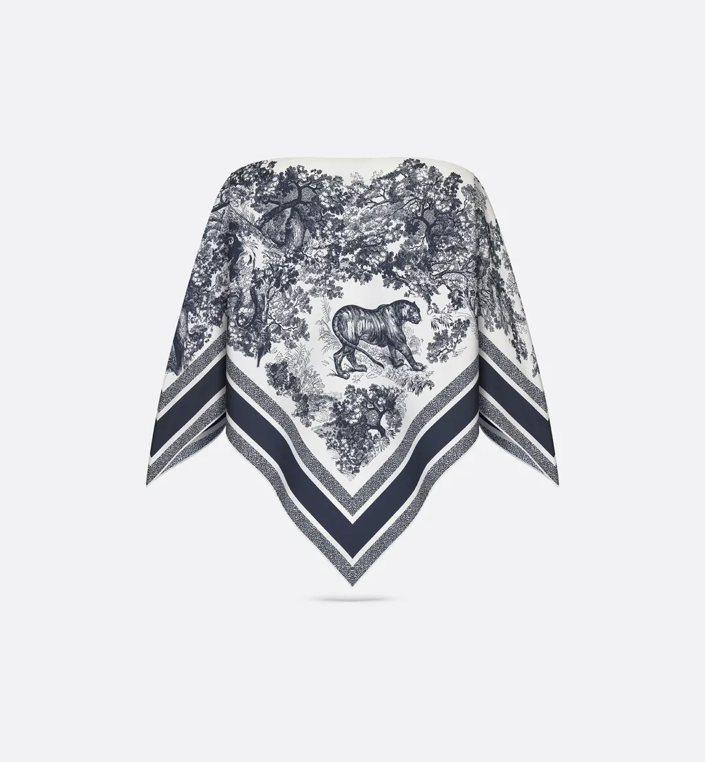 Toile De Jouy Sauvage Dior Silk Top