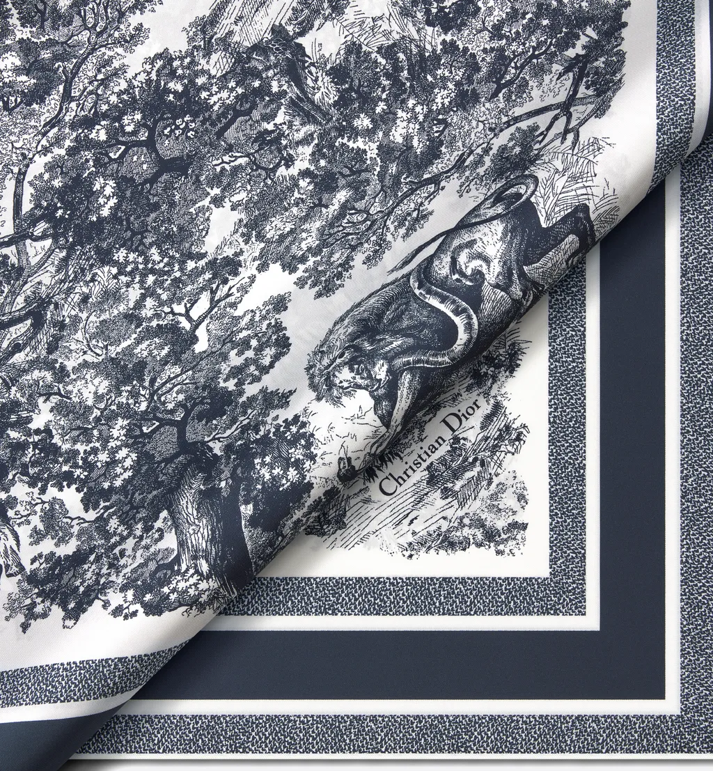 Toile De Jouy Sauvage Dior Silk Top
