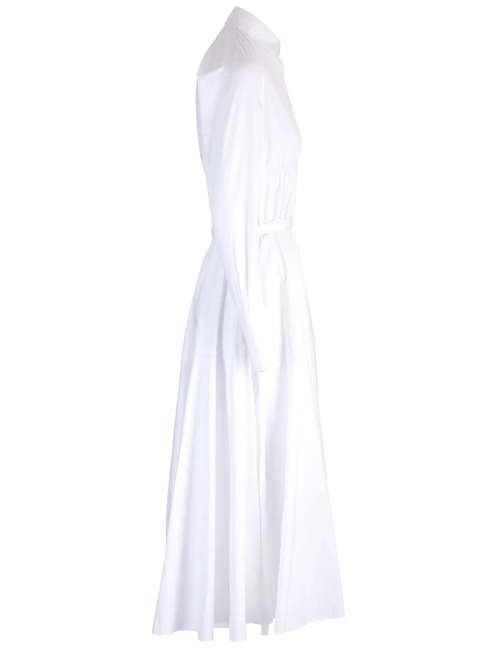 Patou Elasticated-Waist Long Sleeved Maxi Dress