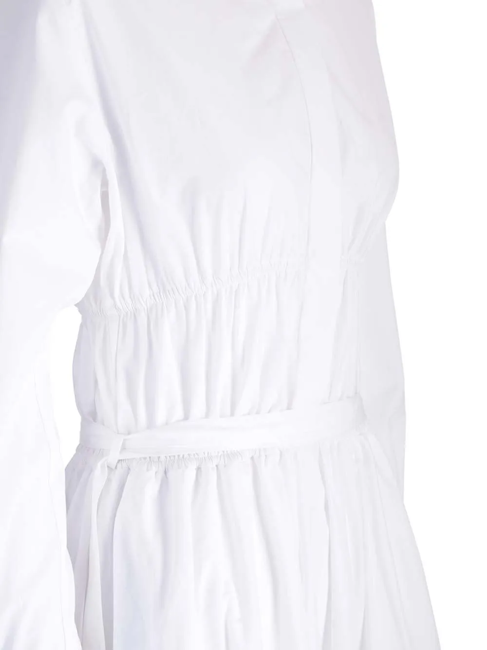 Patou Elasticated-Waist Long Sleeved Maxi Dress