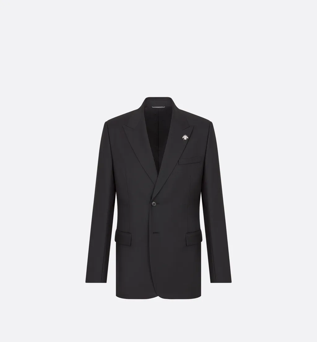 Jacket With Bee Brooch