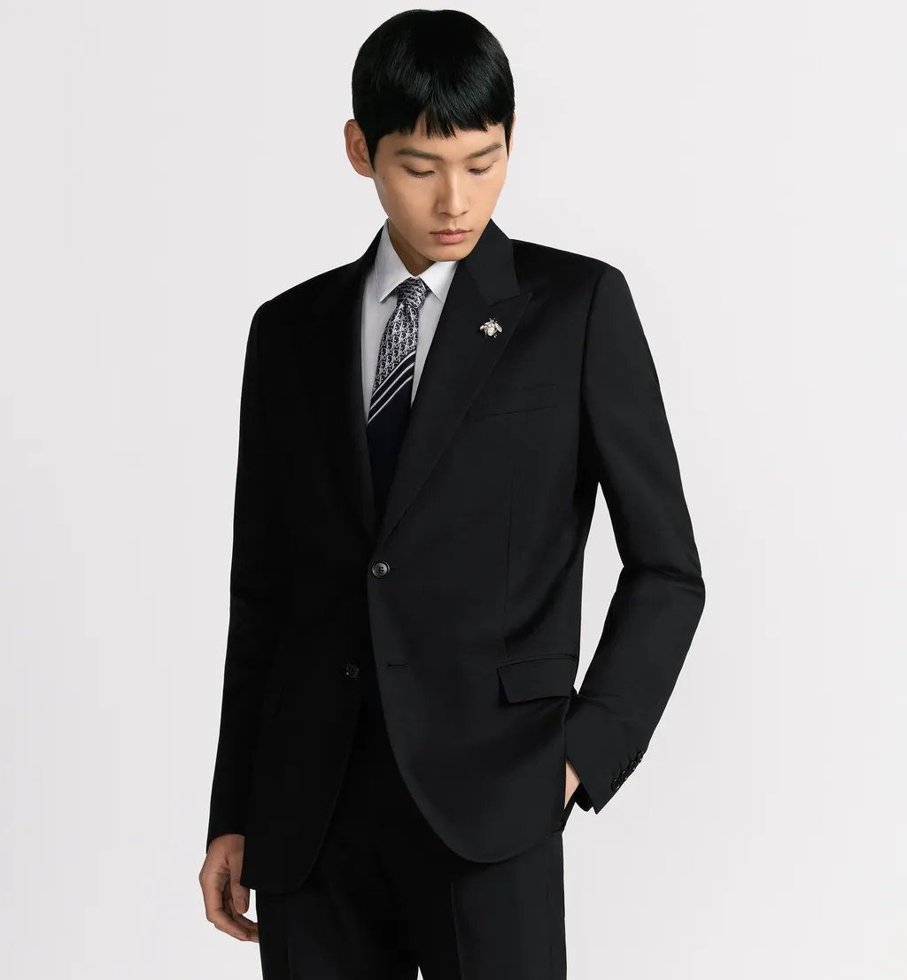 Jacket With Bee Brooch