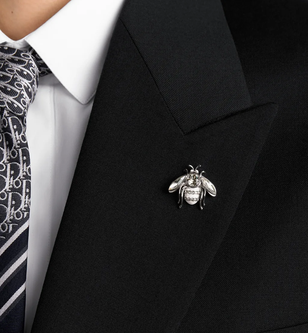 Jacket With Bee Brooch